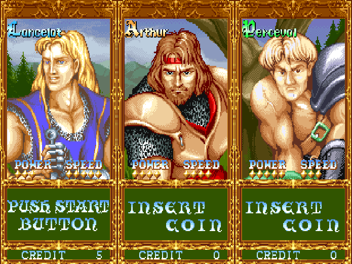 圆桌骑士 (支持3人) 街机 网页版在线玩 - 实机运行截图