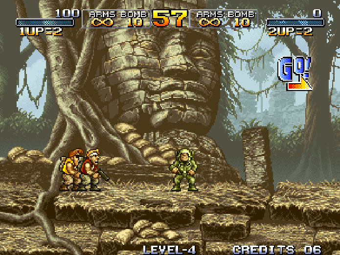 合金弹头 街机 网页版在线玩 - 实机运行截图